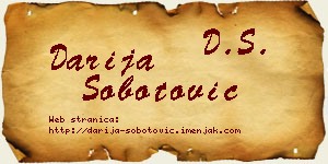 Darija Šobotović vizit kartica